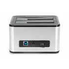 Digitus Stacja dokująca USB 3.0 Super Speed do 2x SSD/HDD 2.5/3.5&quot; SATA III max.2x20TB z funkcją klonowania