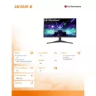 LG Electronics Monitor gamingowy 24GS50F-B 24' FHD UltraGear 180Hz