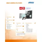 MSI Płyta główna B840 GAMING PLUS WIFI 4 DDR5 AM5 ATX