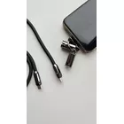 TB Kabel 2w1 USB C smycz 1m czarny