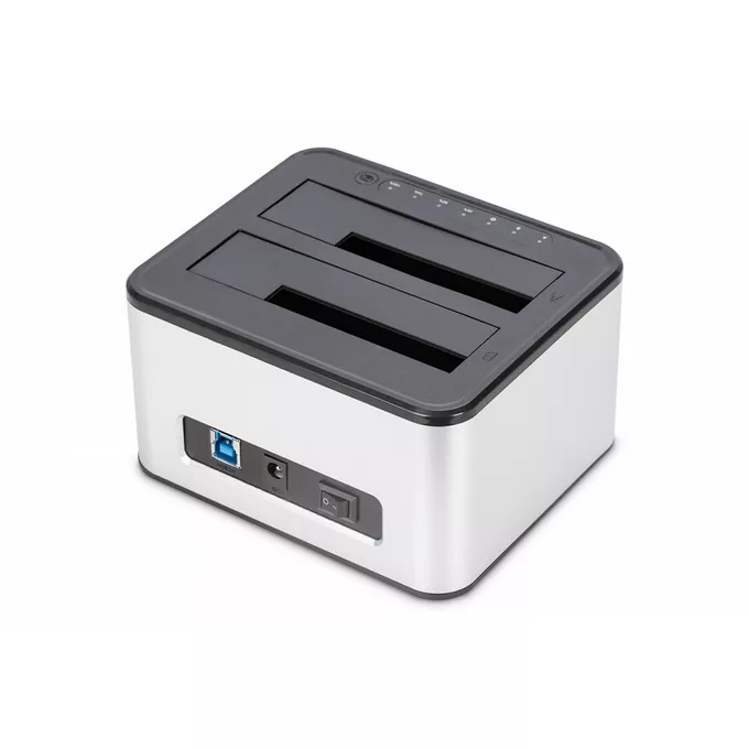 Digitus Stacja dokująca USB 3.0 Super Speed do 2x SSD/HDD 2.5/3.5&quot; SATA III max.2x20TB z funkcją klonowania