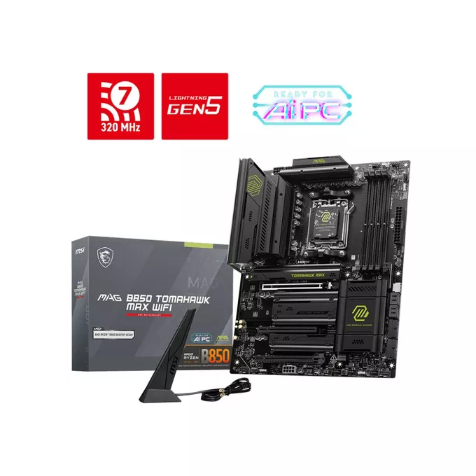 MSI Płyta główna MAG B850 TOMAHAWK MAX WIFI AM5 4DDR5 ATX