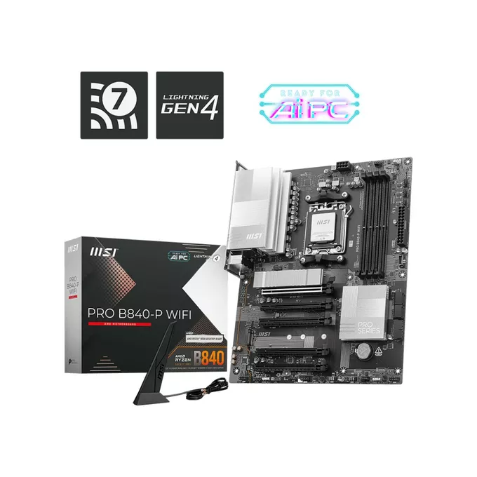 MSI Płyta główna PRO B840-P WIFI AM5 4DD R5 ATX