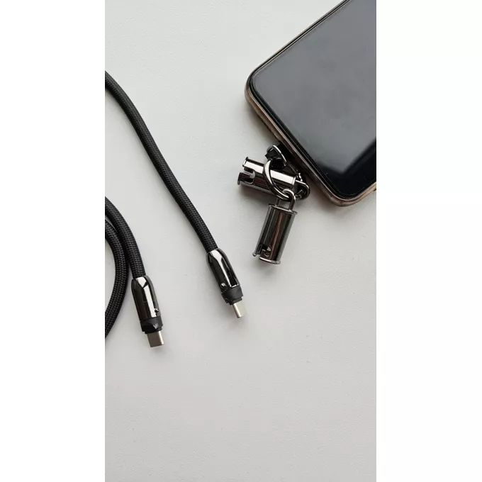 TB Kabel 2w1 USB C smycz 1m czarny