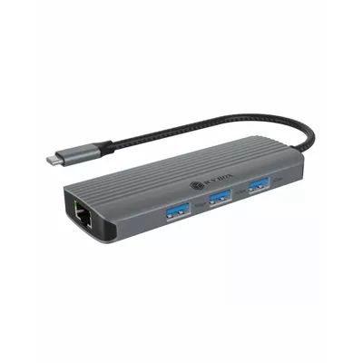 IcyBox Stacja dokująca IB-DK4034a-CPD 6w1, HDMI,USB,PD,LAN