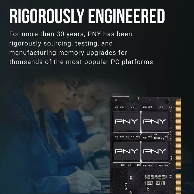 PNY Pamięć notebookowa 16GB DDR4 SODIMM 3200 MN16GSD43200-TB
