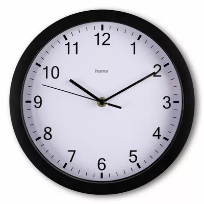 Hama Zegar ścienny Elba 25cm Czarny