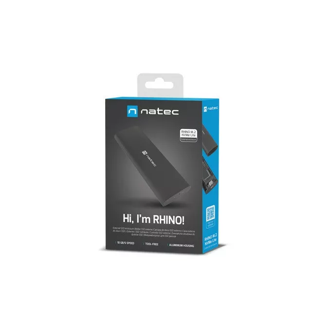 Natec Obudowa SSD zewnętrzna NATEC RHINO M.2 NVME USB-C 3.1 GEN 2
