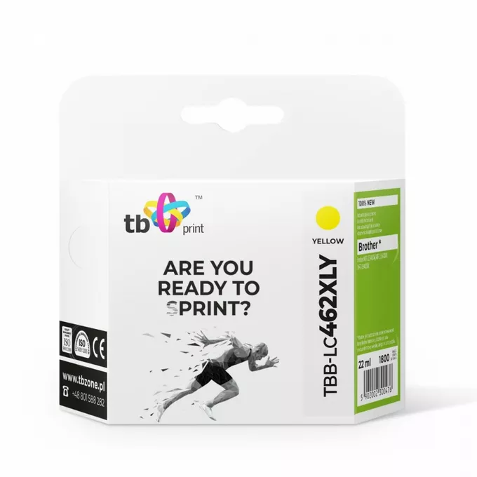 TB Print Tusz do Brother MFC-J3540DW TBB-LC462XLY 100% nowy żółty