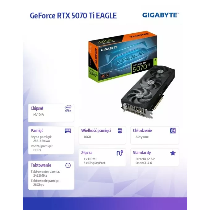 Gigabyte Karta graficzna GV-N507TEAGLE OC-16GD