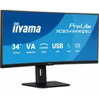 IIYAMA Monitor 34 cali XCB3494WQSU-B1 VA,UWQHD,1500R,2xHDMI,DP,2xUSB,2xUSB-C