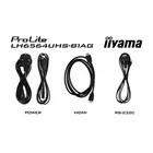 IIYAMA Monitor 65 cali LH6564UHS-B1AG, 24/7,VA,ANDROID14,4K,500cd,5000:1,    2xHDMI ,USB-C,RJ45, RS-232c, IR, 2x10W, 2xUSB, UCHWYT ŚCIENNY,iiSignage2,WiFi,Fa