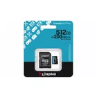 Kingston Karta microSD 512GB CanvasGo! Plus 200MB/s A2 U3 V30 + adapter