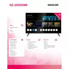 Sencor Telewizor 32 cale Smart webOS LG 12/240V SLE 32S830WB Wi-Fi BT5.0