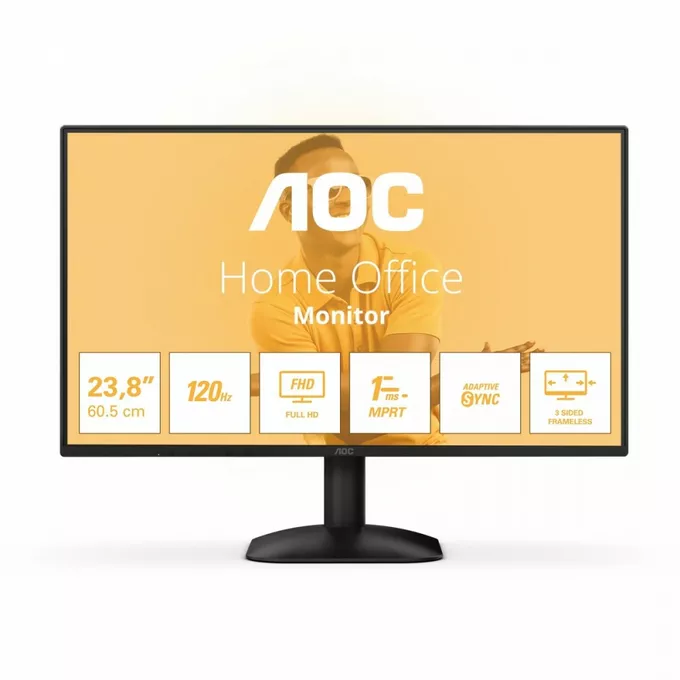 AOC Monitor 23.8 cala 24B31H IPS 120Hz HDMI VGA