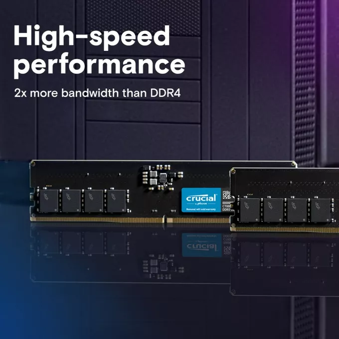 Crucial Pamięć DDR5 32GB/5600(2*16GB) CL46 (16Gbit)