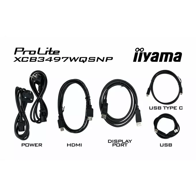 IIYAMA Monitor 34 cali XCB3497WQSNP-B1 VA,UWQHD,1500R,USB-cDock,KVM,95W /5y/