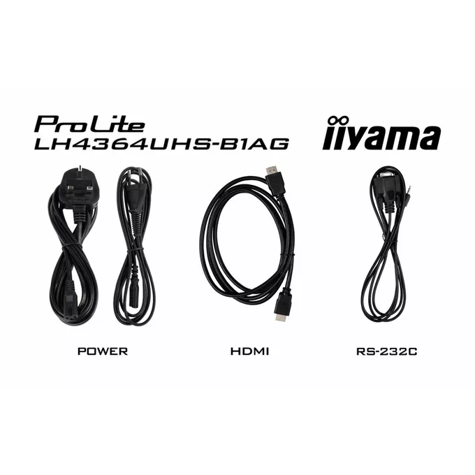 IIYAMA Monitor 43 cale LH4364UHS-B1AG 24/7,VA,ANDROID14,4K,500cd,4000:1,2xHDMI,USB-C,RJ45, RS-232c, IR, 2x10W, 2xUSB, UCHWYT ŚCIENNY