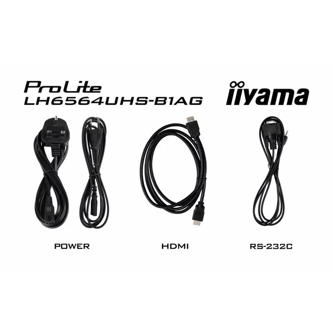 IIYAMA Monitor 65 cali LH6564UHS-B1AG, 24/7,VA,ANDROID14,4K,500cd,5000:1,    2xHDMI ,USB-C,RJ45, RS-232c, IR, 2x10W, 2xUSB, UCHWYT ŚCIENNY,iiSignage2,WiFi,Fa