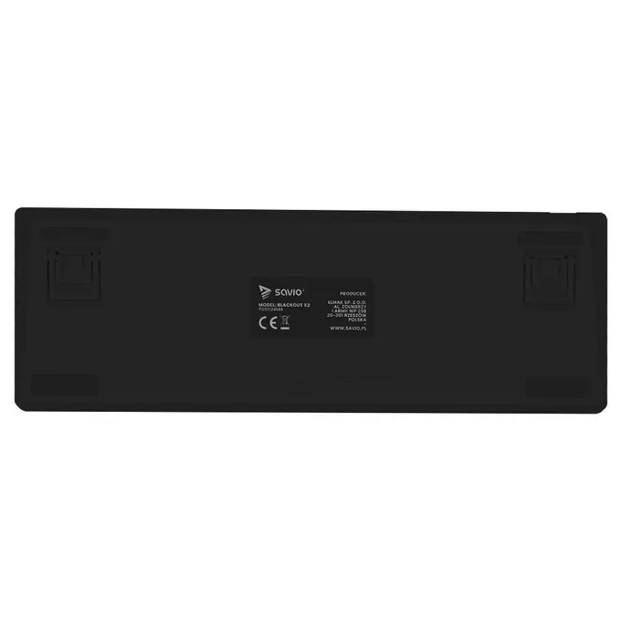 Savio Klawiatura mechaniczna BLACKOUT X2  OUTEMU Red, Hot Swap