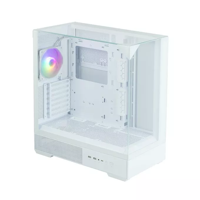 Zalman Obudowa P40 Prism Mid-Tower szkło hartowane biała