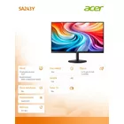 Acer Monitor 23.8 cala SA243YG0BI IPS 120Hz VGA HDMI