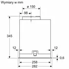 Bosch Okap wyspowy DLN78PC60 Serie8 70cm