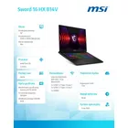 MSI Notebook Sword 16 HX B14VGKG-820XPL  nOS/i9-14900HX/16GB/1TB/RTX4070/16.0