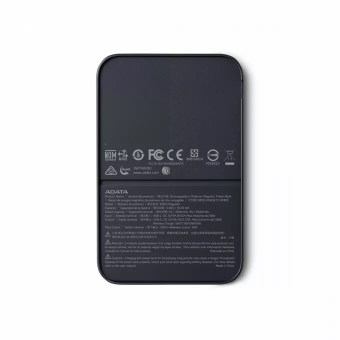 Adata Powerbank R50 5000mAh USB-C czarny