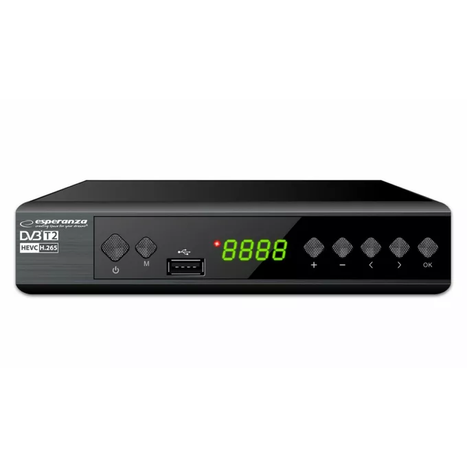 Esperanza Tuner/dekoder cyfrowy DVB-T2 H.265/HEVC