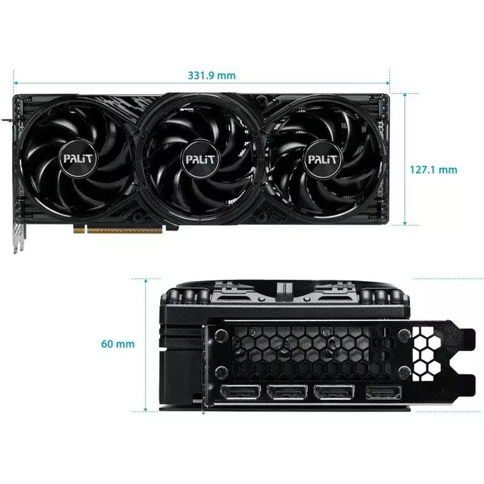 Palit Karta graficzna GeFroce RTX 5070 Ti GAMING PRO OC V1 16GB GDDR7 256bit 3DP/HDMI