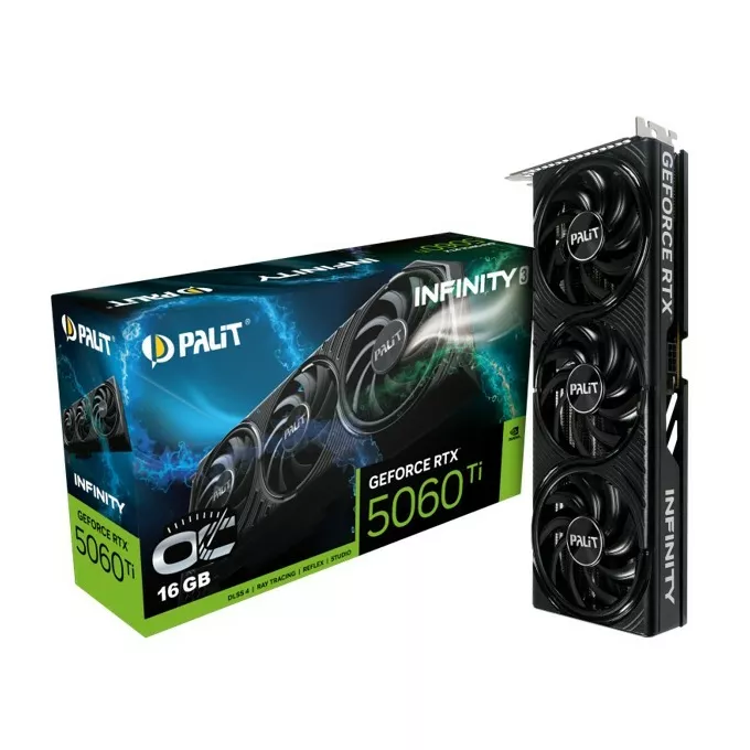 Palit Karta graficzna RTX 5060 TI INFINITY 3 OC 16GB GDDR7 128bit 3DP/HDMI