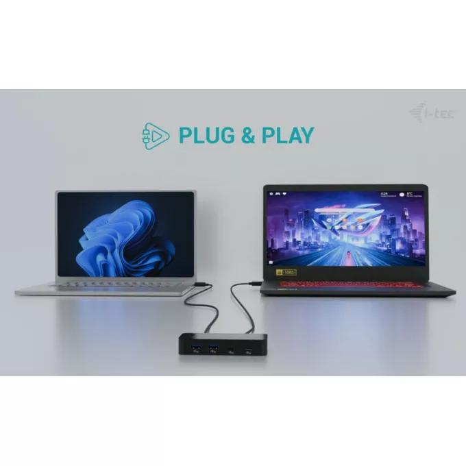 i-tec Universal KVM HUB 2x USB-C + 2x USB-A 3.0