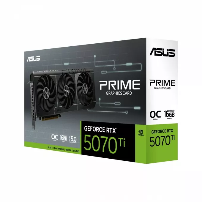Asus Karta graficzna GeForce RTX 5070 TI PRIME OC 16G B GDDR7 256bit DP/HDMI