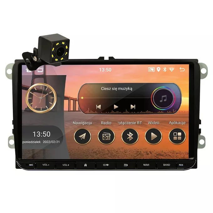BLOW Radio samochodowe CP02 2DIN 9 cali ekran dotykowy Android/WiFi/GPS/CARPLAY