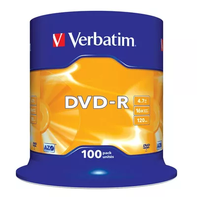 Verbatim DVD-R 16x 4.7GB 100 CB             43549