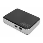 Digitus HUB/Koncentrator 4-portowy USB 2.0 HighSpeed, aktywny, czarno-srebrny