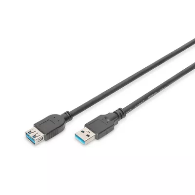Digitus Kabel przedłużający USB 3.1 Gen.1 SuperSpeed 5Gbps Typ USB A/USB A M/Ż czarny 1,8m