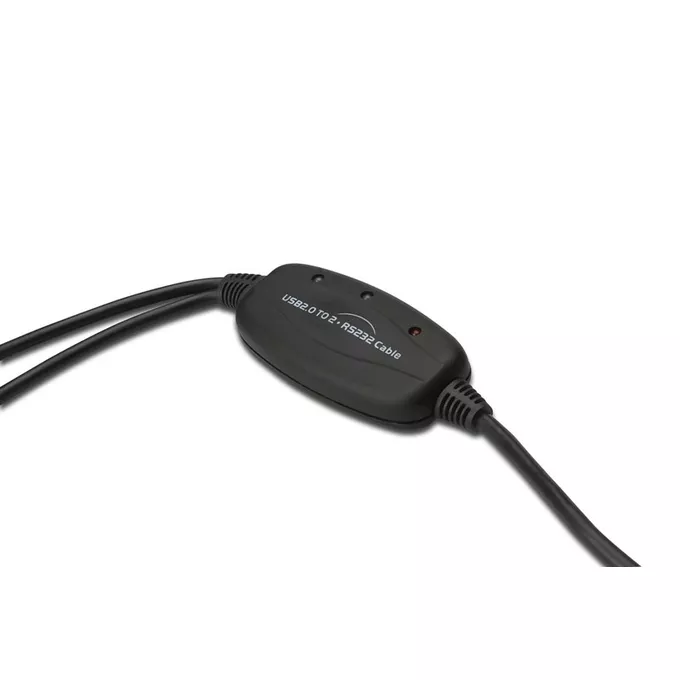 Digitus Konwerter/Adapter USB 2.0 do 2x RS232 (DB9) z kablem USB A M/Ż dł. 1,5m