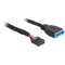 Delock Kabel Pin Header USB 3.0 19Pin Female/USB 2.0 9Pin Female