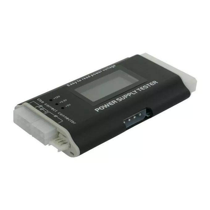 Delock Tester zasilaczy komputerowych (LCD)