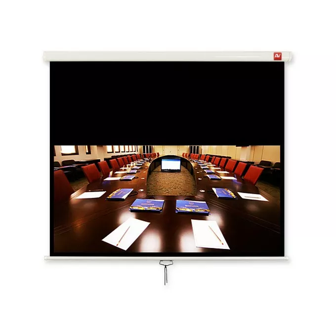 AVTek Ekran ścienny ręczny Cinema 200 (16:9, 200x200cm, powierzchnia biała, matowa)