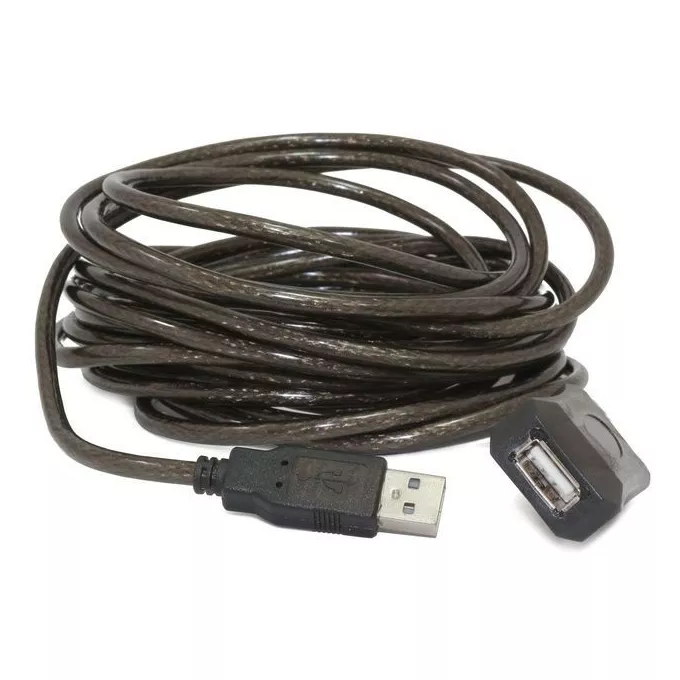 Gembird Przedłużacz USB 2.0 typu AM-AF 10m aktywny czarny