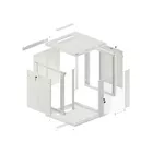Lanberg Szafa instalacyjna wisząca 19'' 12U 600X600mm szara (drzwi       szklane)