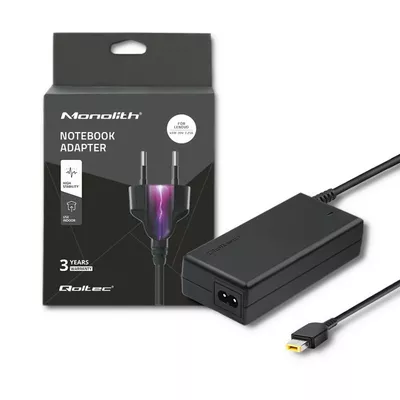 Qoltec Zasilacz do Lenovo 45W | 20V | 2.25A | Slim Tip + pin