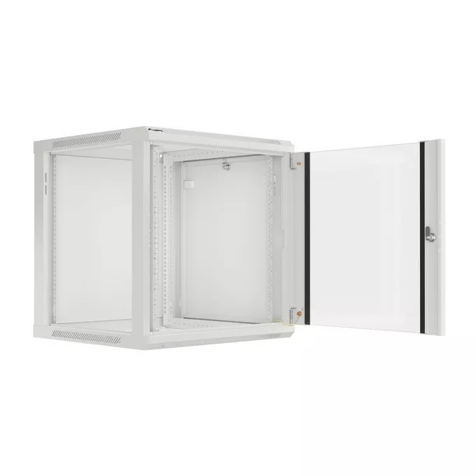 Lanberg Szafa instalacyjna wisząca 19'' 12U 600X600mm szara (drzwi       szklane)