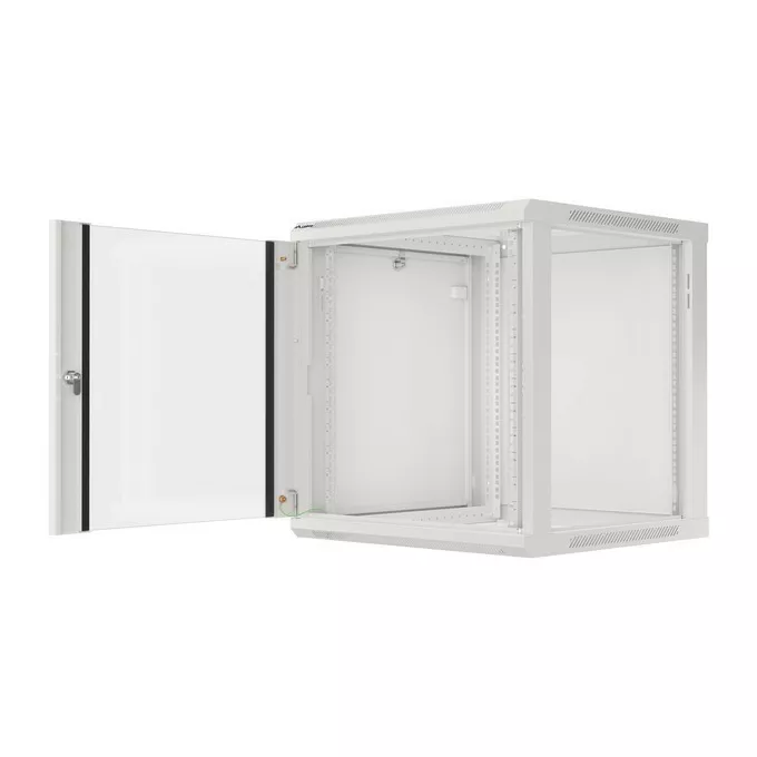 Lanberg Szafa instalacyjna wisząca 19'' 12U 600X600mm szara (drzwi       szklane)