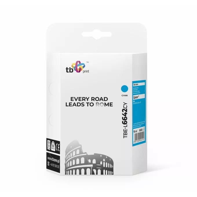 TB Print Tusz do Epson L100/110/200/210/3xx/550 TBE-L6642CY CY