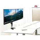 Maclean Uchwyt biurkowy do dwóch monitorów LCD MC-714 13-27&quot; 8kg aluminiowy