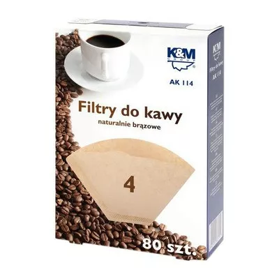 K&amp;M Filtry do kawy 4 80 szt.             AK114